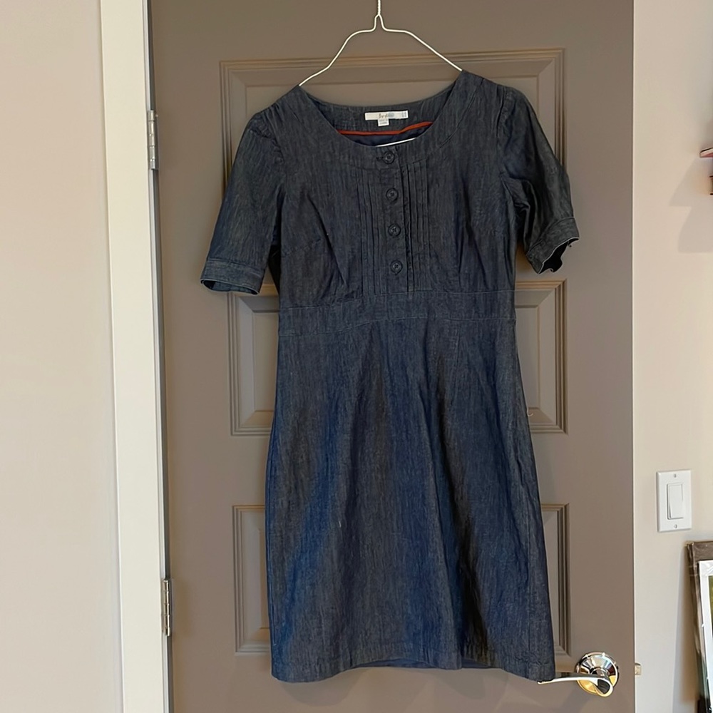 Biden Dark Blue Denim Dress